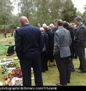 Photo of a funeral