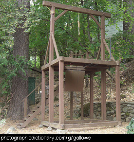 Photo of a gallows
