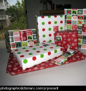 Photo of some wrapped gifts