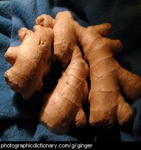 Photo of ginger roots