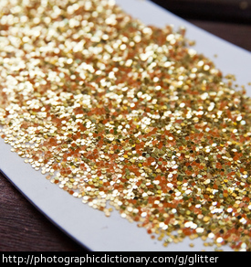 Photo of gold glitter