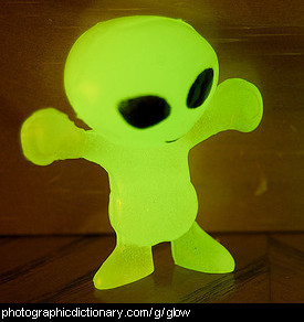 Photo of a glowing toy