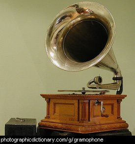 Photo of a gramophone
