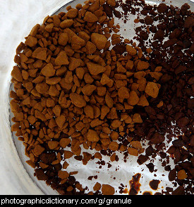 Photo of coffee granules