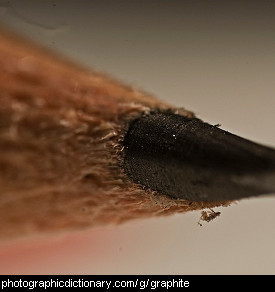 Close up photo of a lead pencil