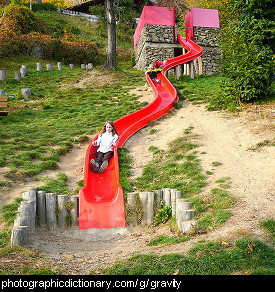 Photo of children going down a slide