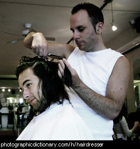 Photo of a hairdresser