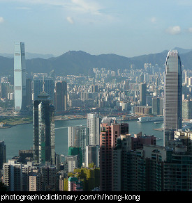 Photo of the Hong Kong skyline
