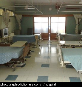 Photo of a hospital ward