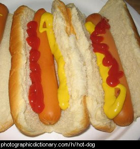 Photo of a hotdog