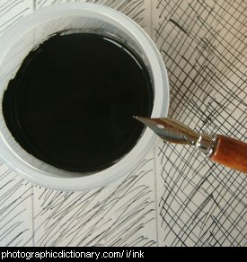 Photo of a pot of ink
