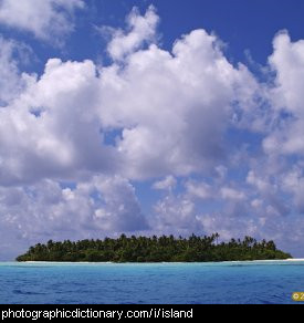 Photo of an island