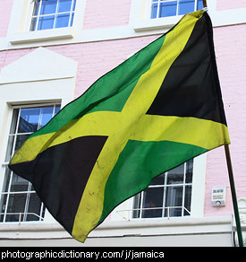 Photo of the Jamaican flag