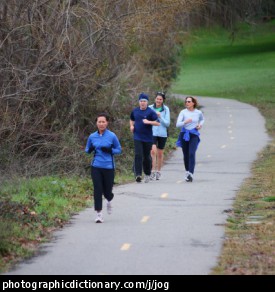 Photo of people jogging
