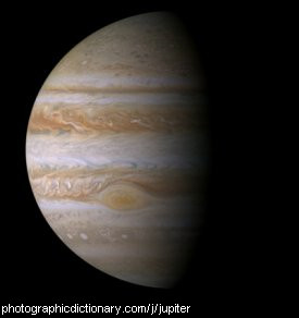 Photo of the planet Jupiter
