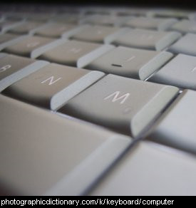 Photo of a computer keyboard
