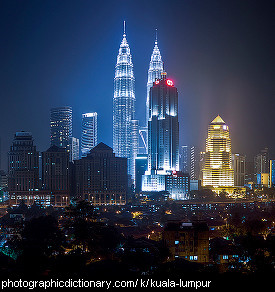 Photo of Kuala Lumpur at night