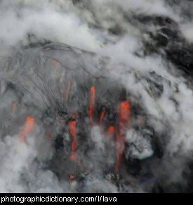 Photo of lava