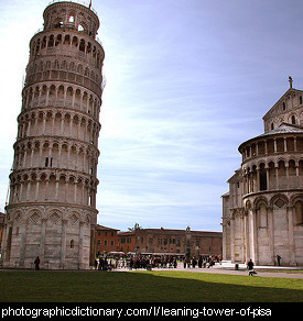 Photo of the leaning tower of Pisa
