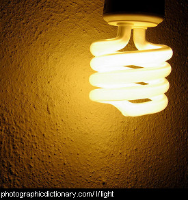 Photo of a light bulb