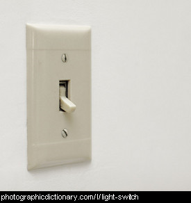 Photo of a light switch