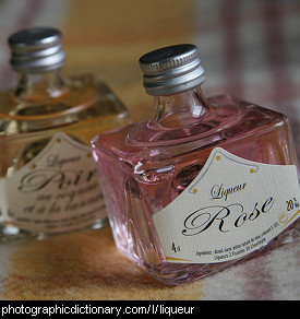Photo of two liqueur bottles