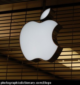 Photo of the Apple logo