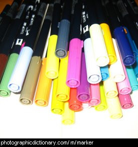 Photo of some coloured markers