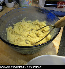 Photo of some mashed potato.