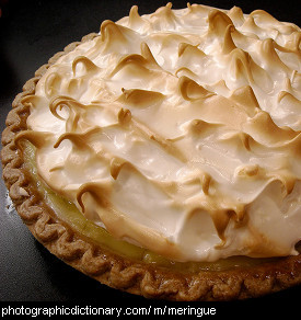 Photo of a lemon meringue pie