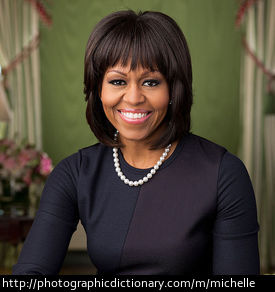 First Lady of the US Michelle Obama.