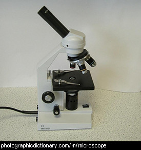 Photo of a microscope