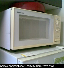 Photo of a microwave oven