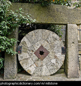 Photo of a millstone