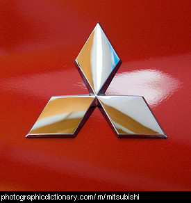 Photo of a Mitsubishi badge