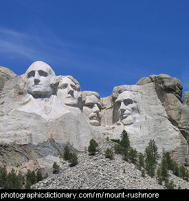 Photo of Mount Rushmore