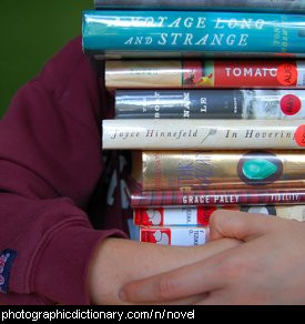 Photo of a pile of novels