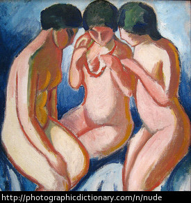 Painting of nude women.