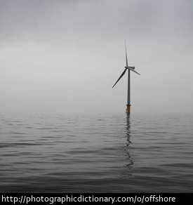Photo of an offshore wind turbine