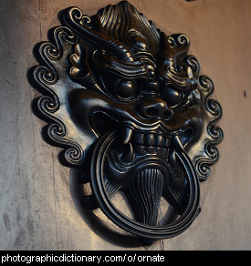 Photo of an ornate doorknocker