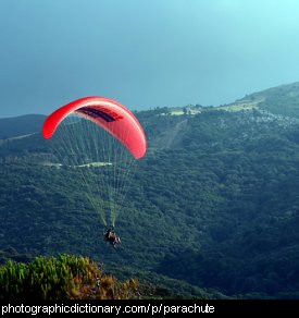 Photo of a parachute