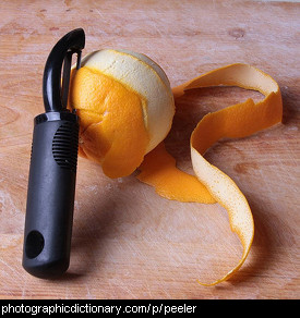 Photo of a vegetable peeler.