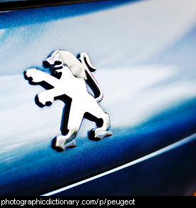 Photo of a Peugeot badge