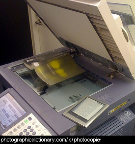 Photo of a photocopier