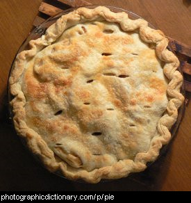 Photo of an apple pie