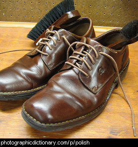 Photo of polished shoes