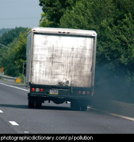  Exhaust Pollution on Photo Of A Truck With Sooty Exhaust