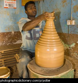 Photo of a potter