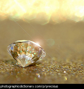 Photo of a precious diamond