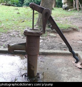 Photo of a hand pump